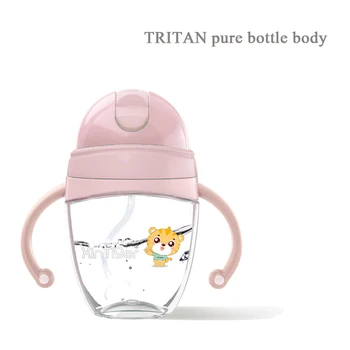 

Baby sling / handle sippy cup tritan pure cup body water cup baby drinking cup with handle children learn-drinking cup Baby feed