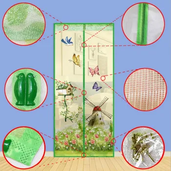 

Window Screens Curtain Anti Mosquito Magnetic Tulle Shower Curtain Door Screen Automatic Closing Summer Style Mesh Net
