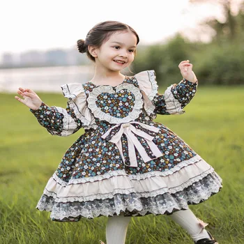 

Autumn and Winter Children's Clothing Baby Dress Floral Princess Dress Christmas Party Dress Baby Girl New Year Clothes
