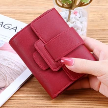 Женский кошелек, Модный маленький короткий кожаный кошелек, роскошный бренд, известный мини женский модный кошелек и кошелек, кредитный держатель для карт