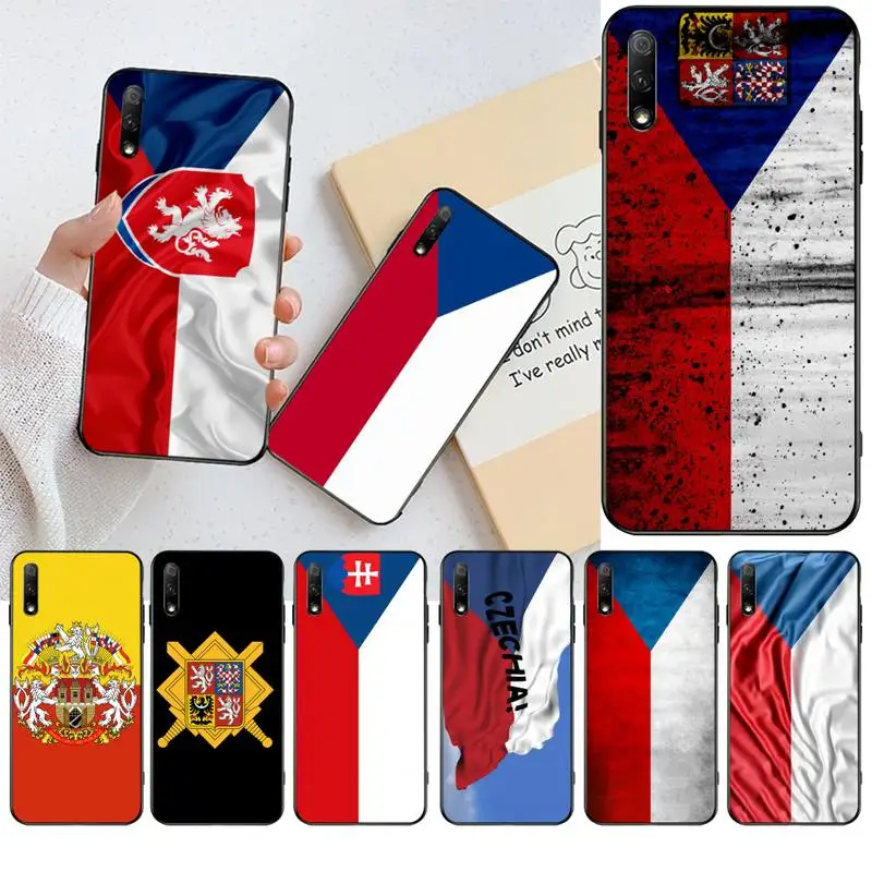 Милый блестящий чехол с флагом Чехии для телефона Huawei Nova 6se 7 7pro 7se honor 7A 8A 7C Prime2019 |