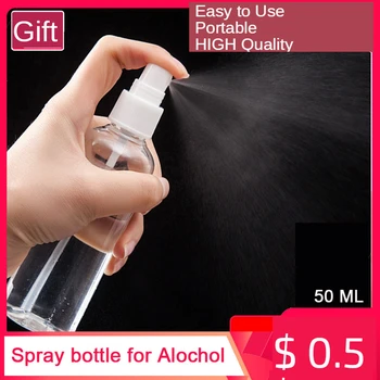 

5Ppcs 5ML/10ml/20ml/30ml/50ml60ml/80ml/100ml Transparent Empty Spray Bottle Small Mini Refillable Bottle for Alcohol sterilize