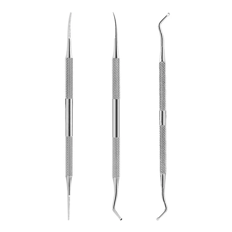 Ingrown toenail correction tool Stainless Steel Toe Nail File Foot Nail Care Hook Ingrown Double Ended Ingrown Toe Correction Lifter File Manicure Clean Tool