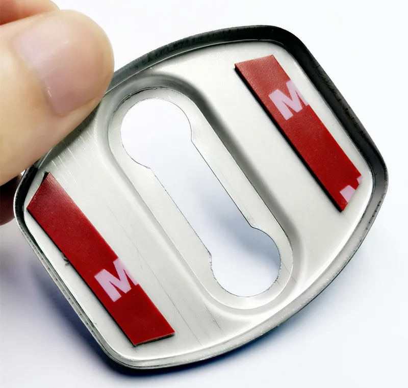 Car Door Lock Cover 4PCS Car Door Lock cover Protect Buckle Cover Latch Stop Anti Rust For Hyundai creta sticker