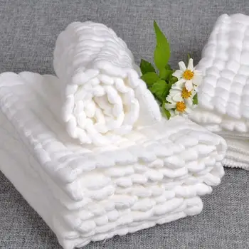 

1 Piece 10 Layers Insert 100% Cotton Washable Baby Care Producs Promotion Reusable Baby Soft Diapers Cloth Diaper Inserts