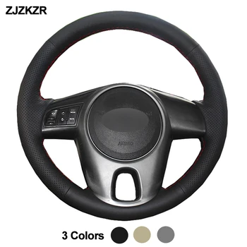 

Car Auto Steering-Wheel Cover Volant For Kia Forte 2009-2014 Soul 2010-2013 Rio 2009-2011 Volant Stuurhoes 2010 2011 2012 2013