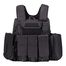 Черный Amy Combat шлейка-жилетка 600D нейлон SWAT страйкбол защитный корпус Броня MOLLE система тактическое снаряжение