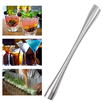 

Stainless Steel Wine Tools Ice Cocktail Swizzle Stick Fruit Muddle Pestle Popsicle Sticks Crushed Ice Hammer Bar Tools