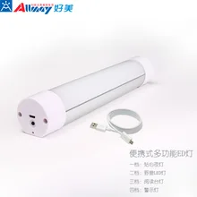 Многофункциональный светодиодный фонарь для кемпинга с зарядкой от usb, небольшой ночник, Предупреждение ющий светильник