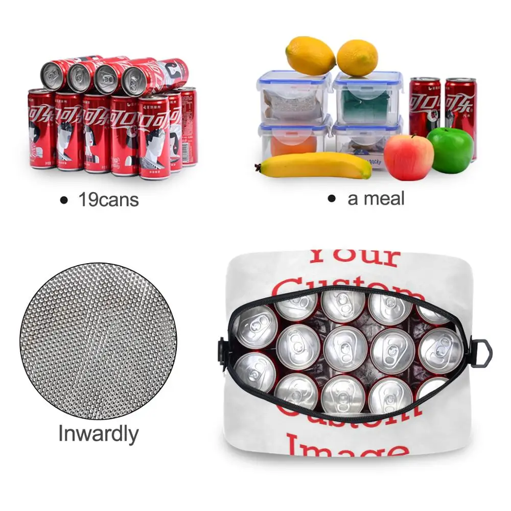 New Men Women Large Capacity Portable Lunch Bag Fresh Keeping Box Insulated Tote Cool Travel Food Lunch Storage Hand Bags