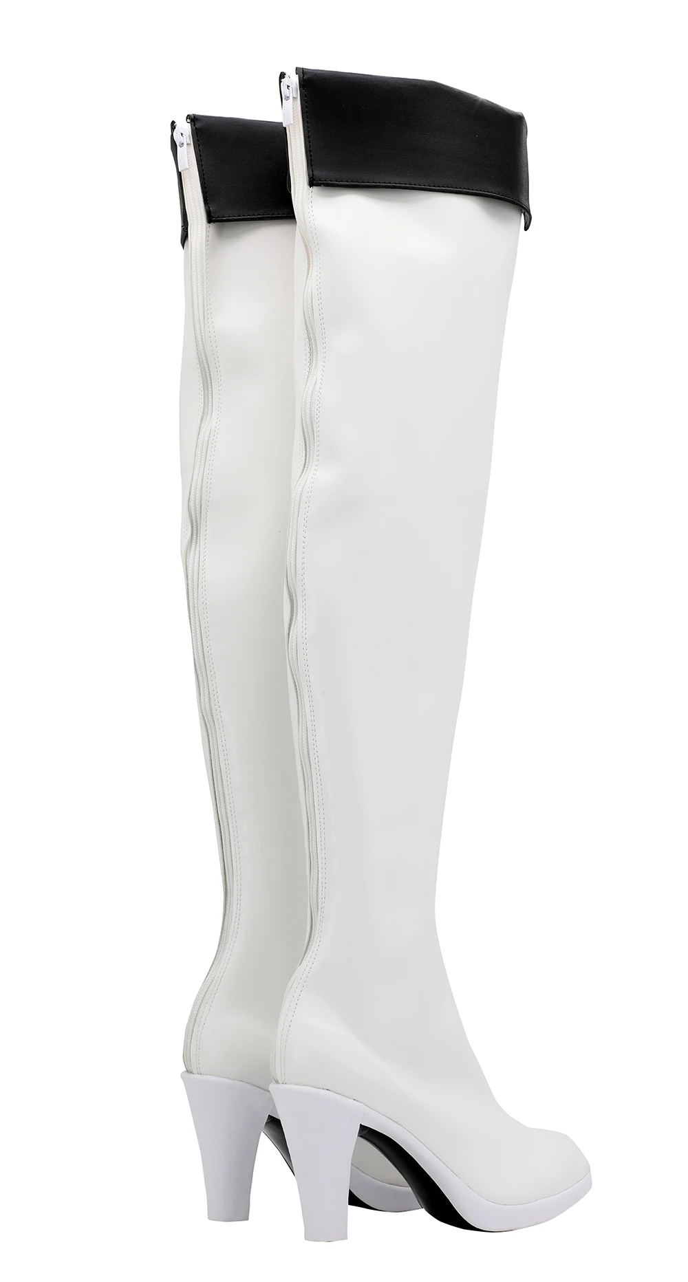 Goblin Slayer Priestess Cosplay Boots Kitten Heels White Shoes Custom Made (3)