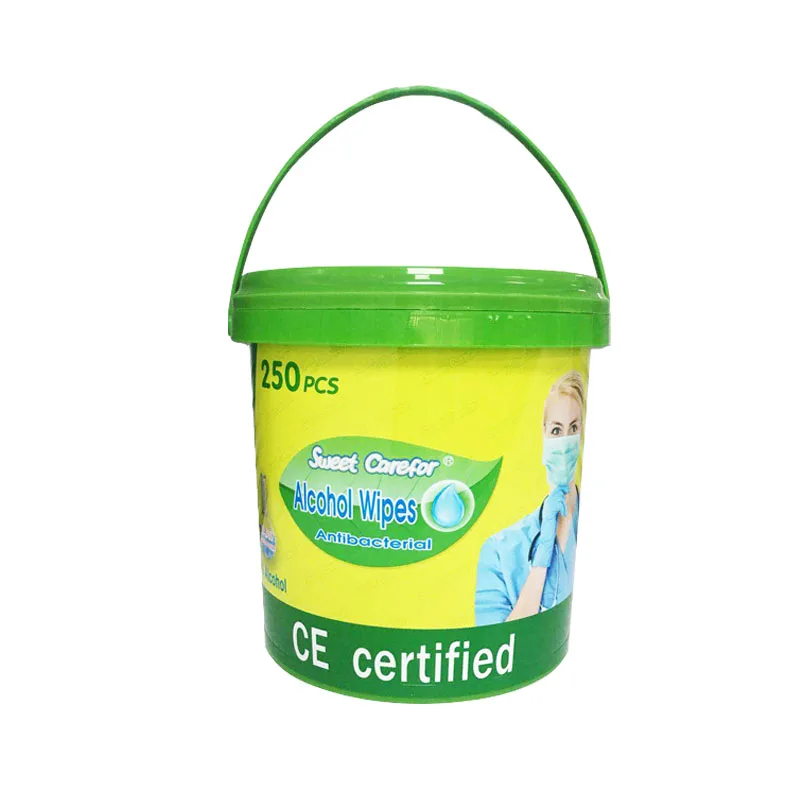 

250Pcs/barrel 75% Alcohol Wipes Rinse-Free Wet Wipes Cleaning Wet Tissue for workplace,computer screen and keyboard cleaning