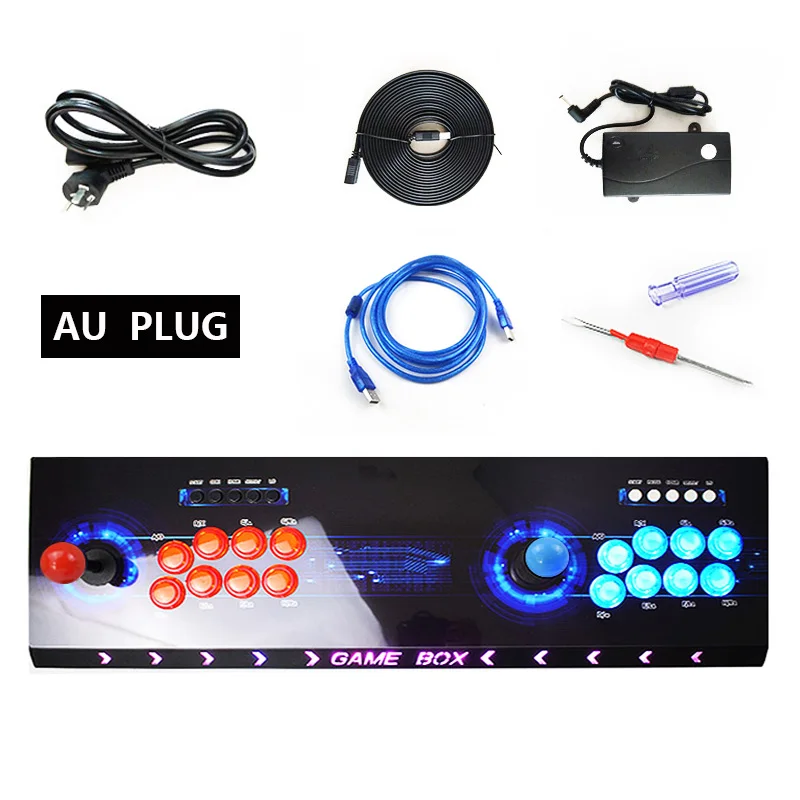 Style 4 AU PLUG Pandora 3D аркадная коробка 2448 в 1 Функция сохранения нулевой задержки 8 кнопок Джойстик контроллер PCB 134 шт. 3D игры ретро аркадная консоль - Цвет: Style 4 AU PLUG