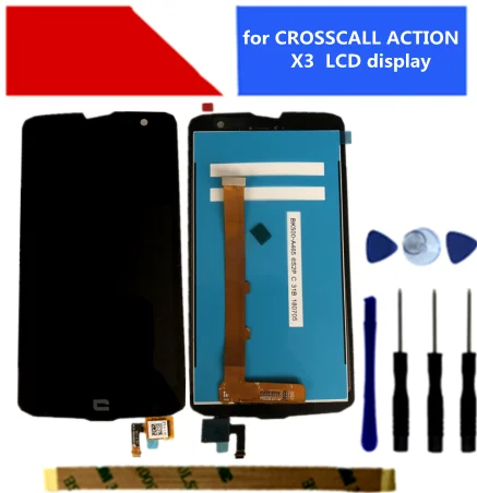 Free shipping for CROSSCALL ACTION X3 LCD screen and touch digitizer + tools 3M glue | Мобильные телефоны и аксессуары
