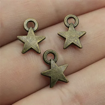 

Wholesale Jewelry Lots Antique Bronze Color 9mm Star Charms For Bracelet Craft For Children 400 Pieces