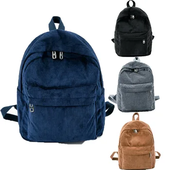 

Women Mini Bags Backpack Girl School Bag Shoulder Bag Rucksack Corduroy Travel Bags Satchel