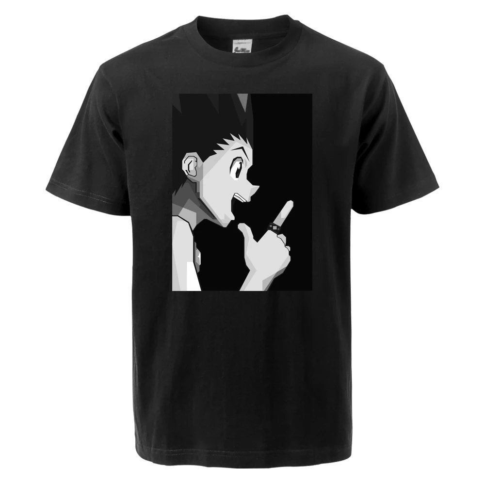 Повседневная футболка унисекс с аниме Hunter X GON FREECSS лето 2021 простая крутая Мужские