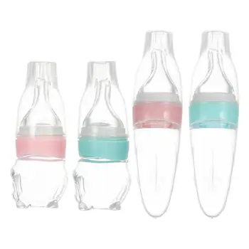 

40ML/70ML Baby Pacifier Type Medicine Feeder Edible Silicone Simulation Pacifiers With Scale Water Feeder Feeding Bottle