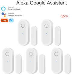 ZigBee Tuya Smart Home WiFi Door Sensor Door Open Detectors Security Protection Alarm System Home Security Alert Security Alarm