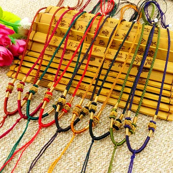 

5pcs Hand Knited Necklace silk thread knot cord For Pendant- fine ananas knot