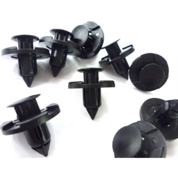 

Black Car Trim Decor Accessory 120pcs Rivet Flaps Fastener clips Bumper Push pins For Nissan Durable New Useful Practical