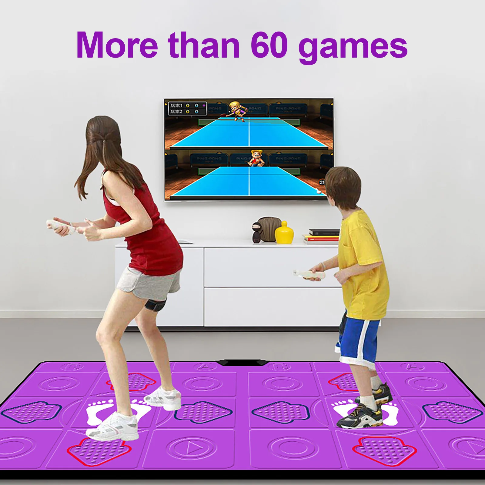 Relefree Double Human Dance Blanket Pads Computer Tv Slimming Dancer Blanket Mat Pad With Two Handle Sense Game For Pc Tv #3#g3
