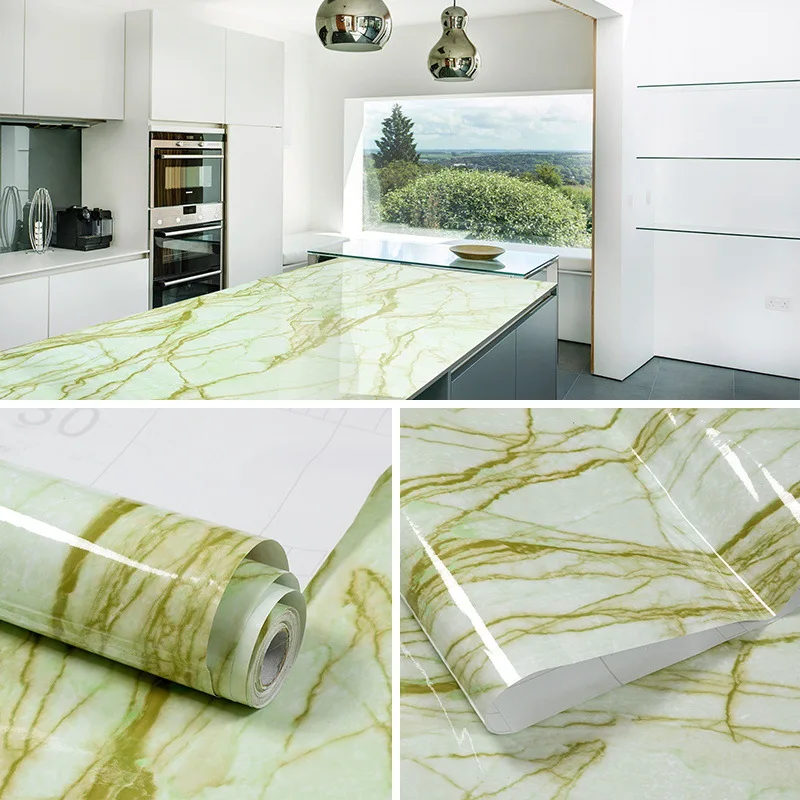Other DIY & Tools White marble selfadhesive wallpaper Kitchen