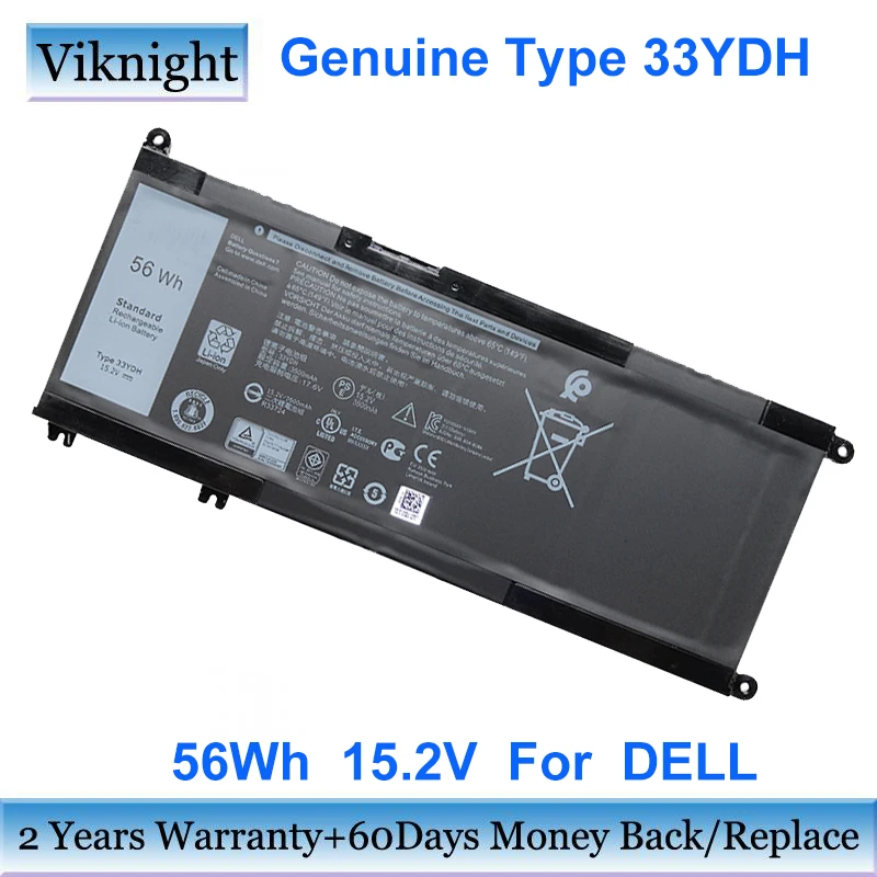 Genuine 33ydh  3500mah 56wh Laptop Battery For Dell Inspiron 15 17  7000 7778 7779 Black 3500mah, 56wh  Li-ion Battery - Laptop Batteries  - AliExpress