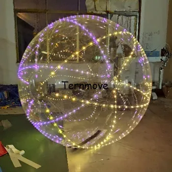 شراء Led المياه المشي الكرة المياه كرة دوارة نفخ الإضاءة البولينج كرات لعبة نفخ الإنسان الهامستر كرات القدم المياه