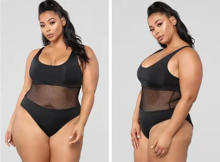 

Europe And America Hot Selling Large Size Solid Color Sexy Hollow out Vest Backless Swimsuit