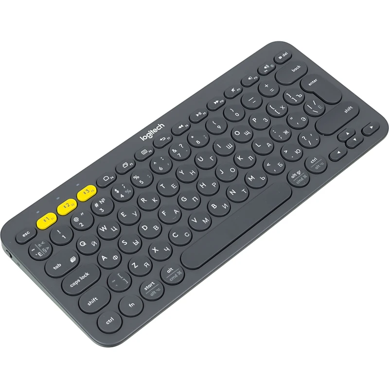 Клавиатура LOGITECH Multi-Device K380, темно-серый