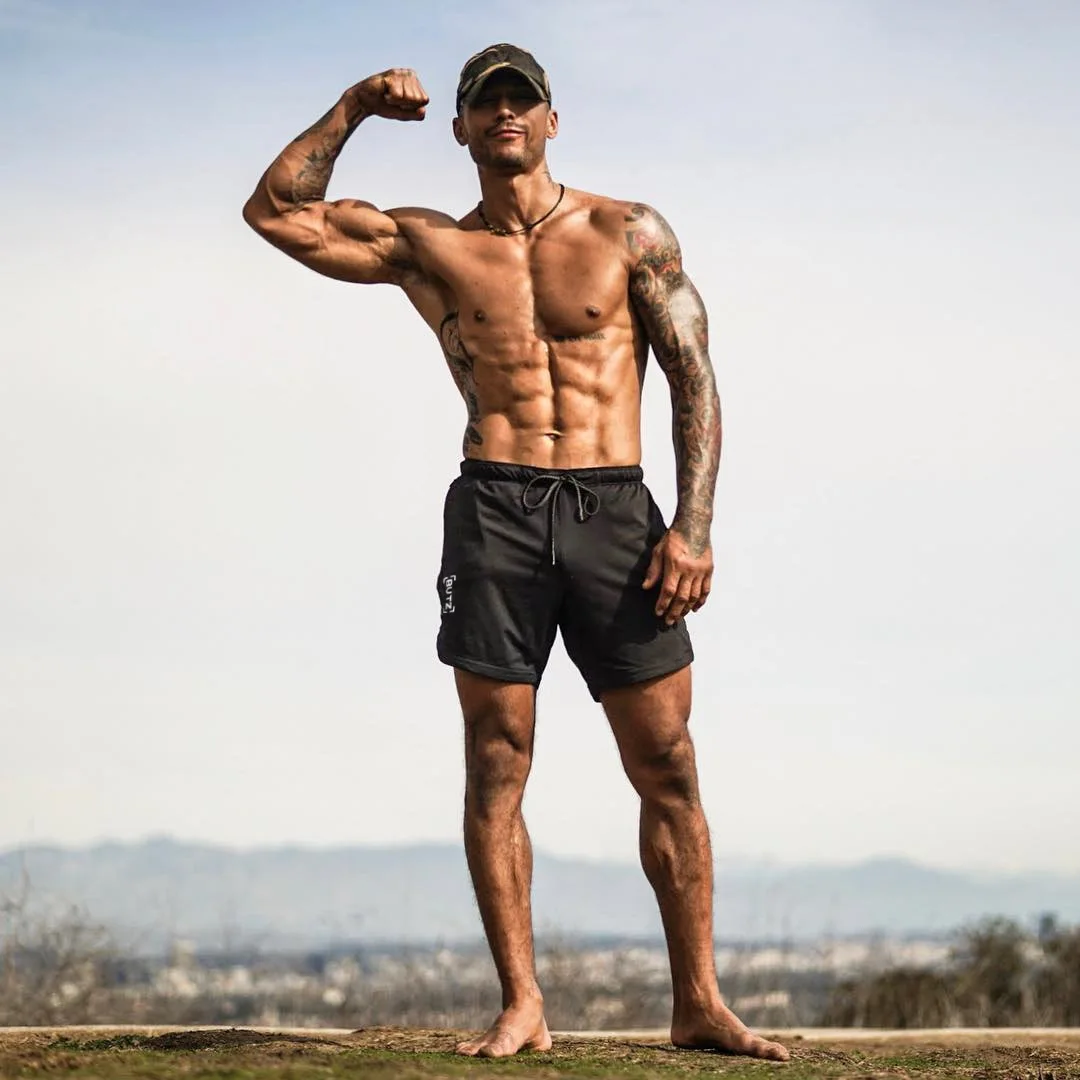 

Muscle Dr. Summer New Style Running Sports Shorts Men Summer Basketball Training Quick-Dry Running Gym Shorts