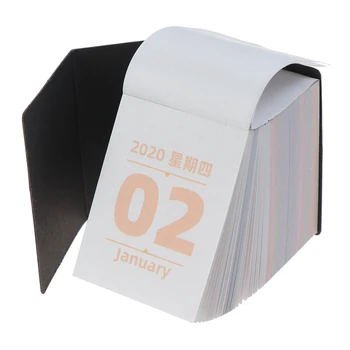 

2020 Mini Desktop Paper Calendar Dual Daily Scheduler Table Planner Yearly Agenda Organizer 366 Days To Do List Planner Book