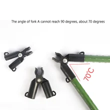 

5 pcs plastic gardening prop support fork vegetable climbing plant support connector greenhouse snap rattan rack