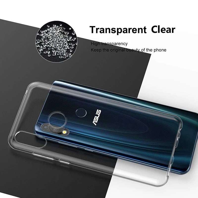 Чехол для Asus Zenfone Max Pro(M2) ZB631KL TPU силиконовый чистый мягкий чехол для Asus Zenfone Max M2 ZB633KL задняя крышка