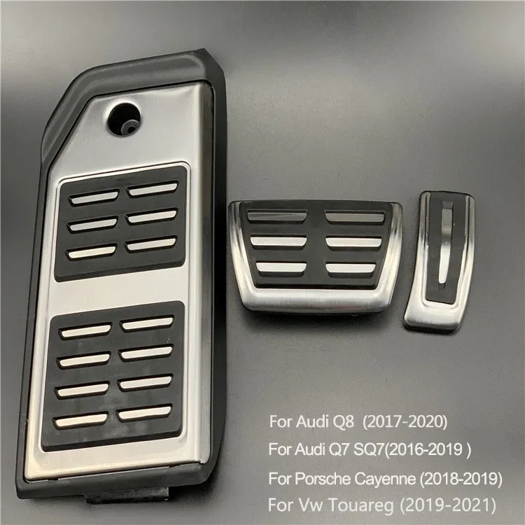 Liquor Car New For Porsche Cayenne 2010-2016 Aluminium alloy Accelerator Brake Clutch Pad Gas Petrol Foot Rest Pedal Set Liquor Car New For Porsche Cayenne 2010-2016 Aluminium alloy Accelerator Brake Clutch Pad Gas Petrol Foot Rest Pedal Set