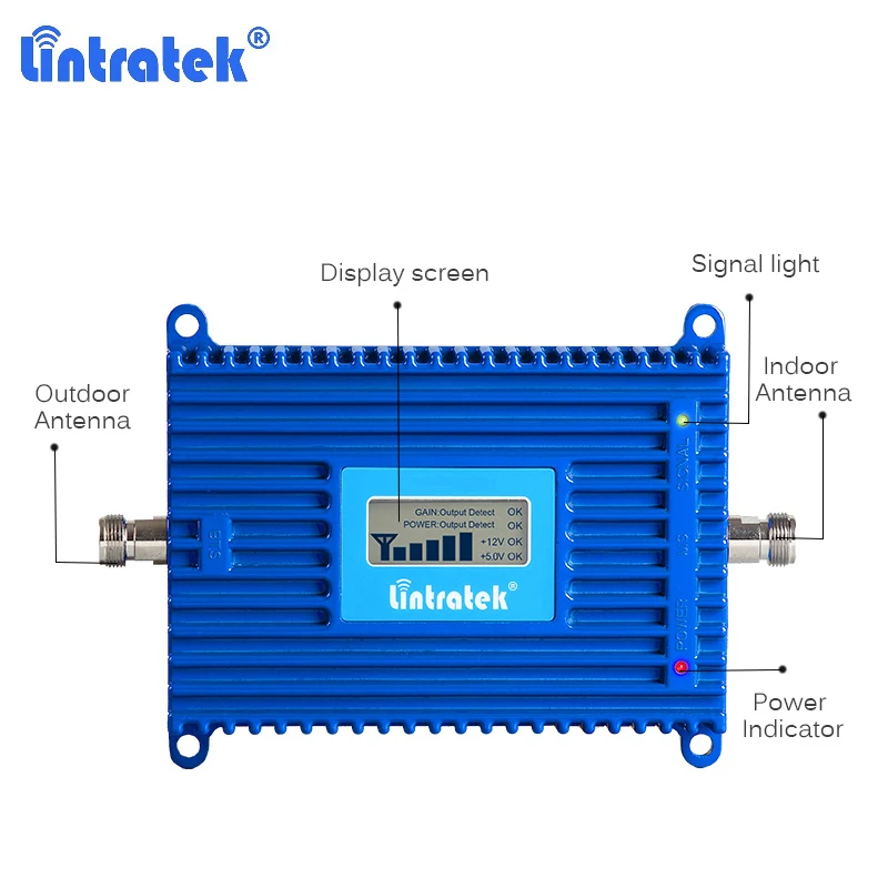 lintratek UMTS 3G 850mhz Repeater 70dB Signal