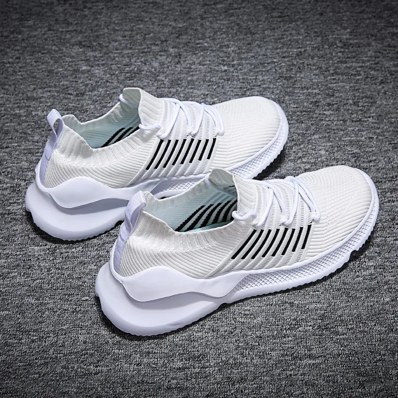 

Men Sneaker Breathable Trend Men Casual Shoes Fashion Shiny Effect Rubber Sole Fashion Shoes Sock Brand Autumn Men Shoes Leisure