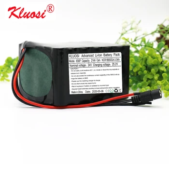 

KLUOSI 6S6P 24V/25.2V 21Ah NCR18650GA Lithium Battery Pack with 25A BMS for Electric Bicycle Ebike Scooter Wheelchair Cropper