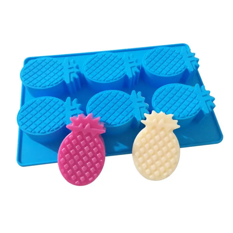 Fruit Pineapple Silicone Soap Clay Mould Cake Decorating Supply DIY Chocolate Fondant Pudding Ice Cream Tray Molds Baking Tool