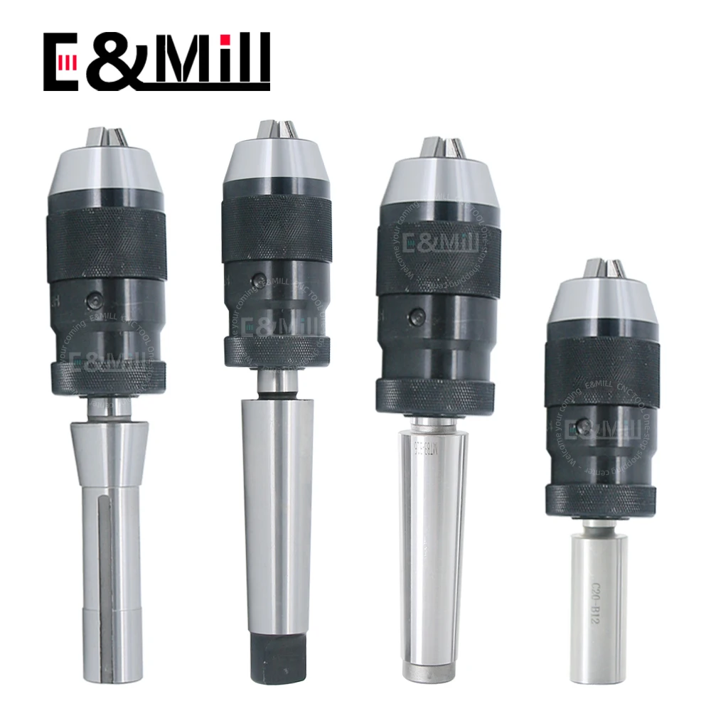 Morse Drill Chuck Self tightening drill chuck for Lathe CNC drill machine MT1 MT2 MT3 MT4 C6 C8 C12 C16 C20 R8 Morse taper adapter
