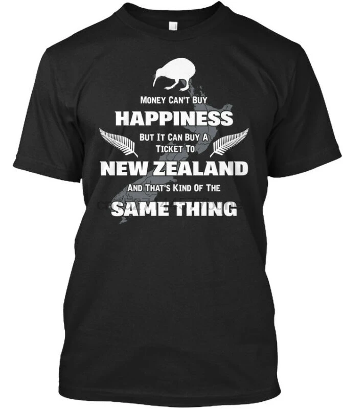 Machine washable New Zealand - Money Can't Buy Happiness But Stylisches T-Shirt |