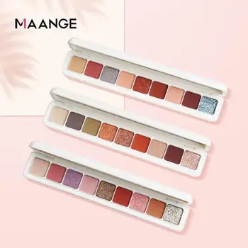 

New 9 Colors Waterproof Sweatproof Natural Matte Luminous Shimmer Metallic Pearlescent Eye Shadow Palette Cosmetic Makeup TSLM1