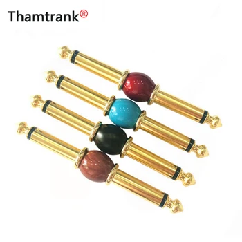 

10pcs/lot 6.35mm Mono to 6.35mm Mono Connector Straight Type Audio Coupler Adapter Guitar Effect Pedals Board Accessories