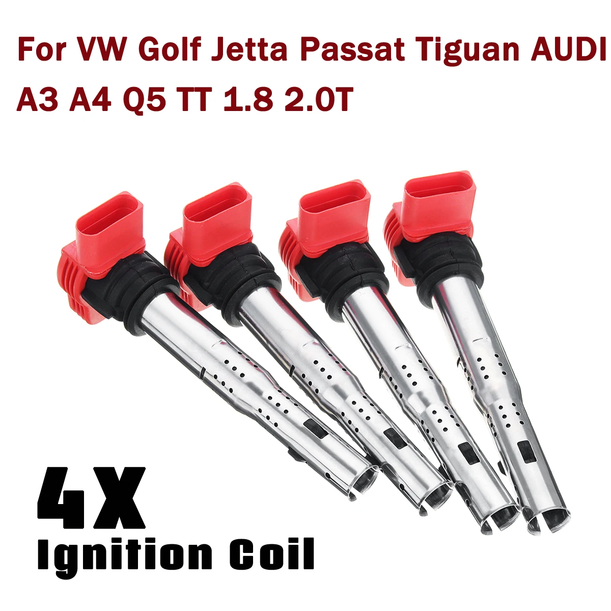 4 шт. 06E905115A/B/C/D/E универсальная Катушка зажигания для VW для гольфа для Jetta для Passat для Tiguan для AUDI A3 A4 Q5 TT 1,8 2,0 T