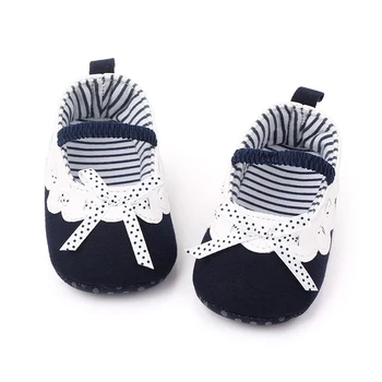

Toddler Baby Princess Shoes Party Bow Cotton Soft Sole Crib Shoes Newborn Baby Girl Shoes Anti-slip Sneaker Prewalker
