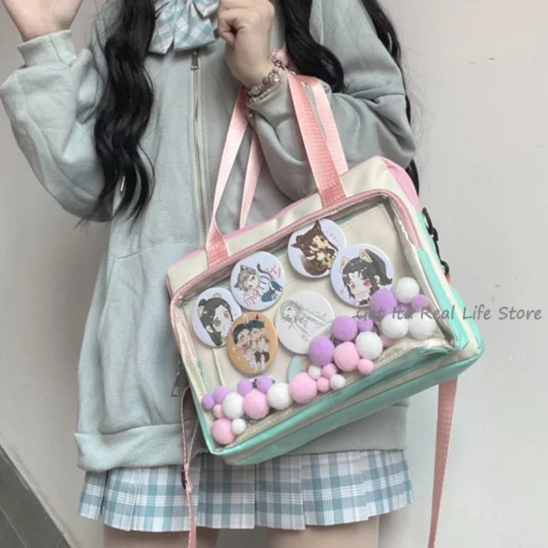 Harajuku Colorful Kawaii Ita Bag Crossbody With Insert Girls Japanese