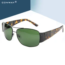 Conway, большие солнцезащитные очки пилота для мужчин, Военный стиль, солнцезащитные очки, прямоугольная широкая оправа для большой головы, винтажные мужские очки