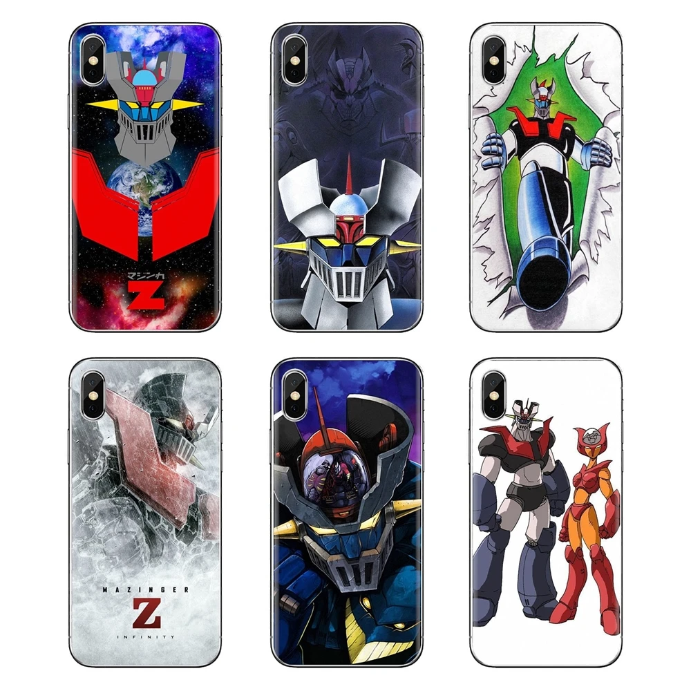 Для samsung Galaxy S2 S3 S4 S5 мини S6 S7 край S8 S9 Plus Note 2 3 4 5 8 Coque Fundas мультфильм Mazinger Z прозрачный