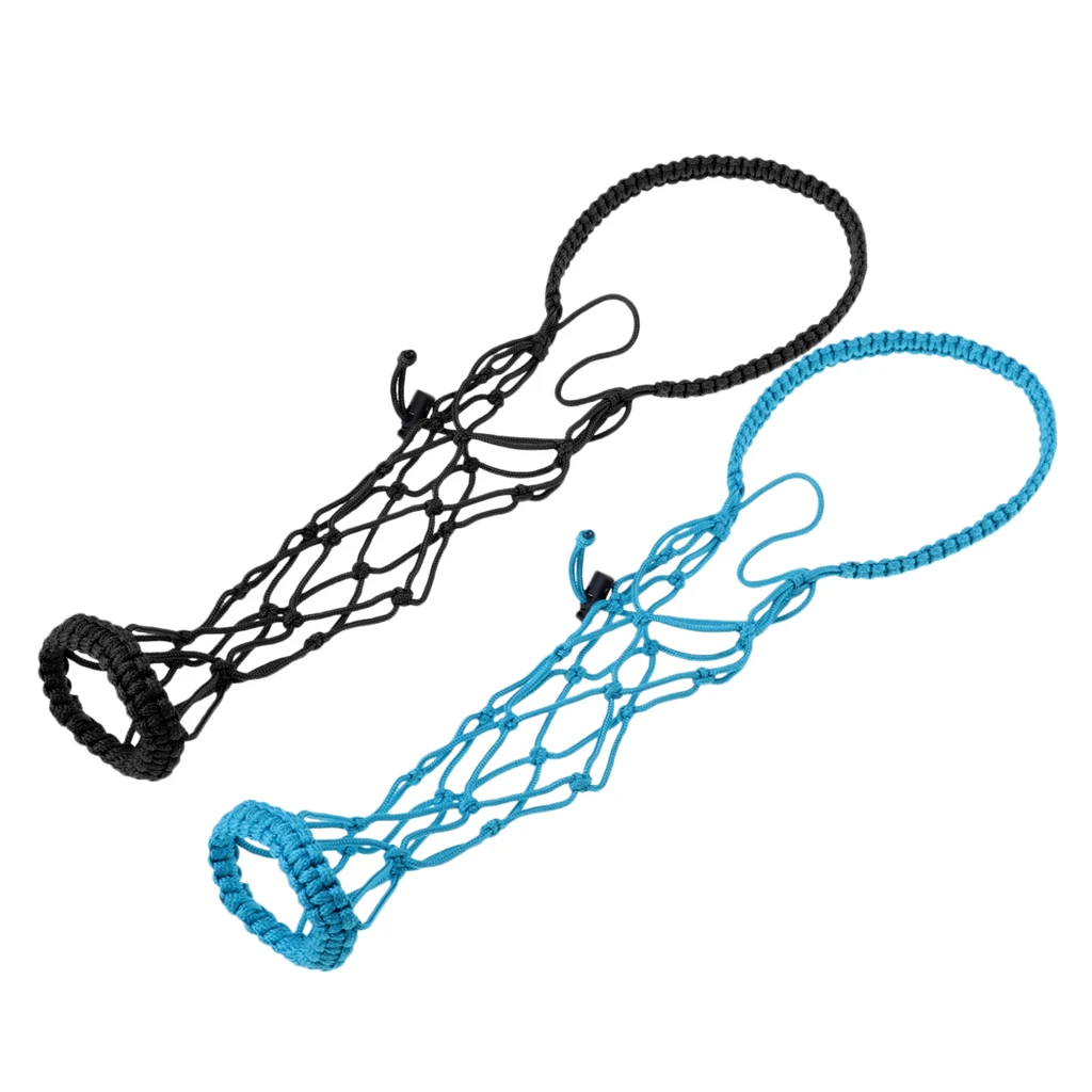 2 Pack Water Bottle Holder Carrier Net Sleeve Paracord Handle for 17oz 260ml Bottles